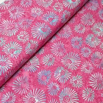 LIGHTBLUE PINK - Carmine - Batikstoff aus Indonesien